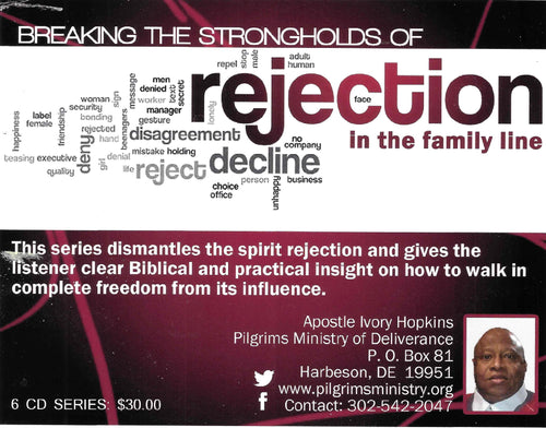 MP3 - 1 - REJECTION SERIES  - MANIFESTATIONS OF REJECTION AND DEEP HURT IN THE BIBLE